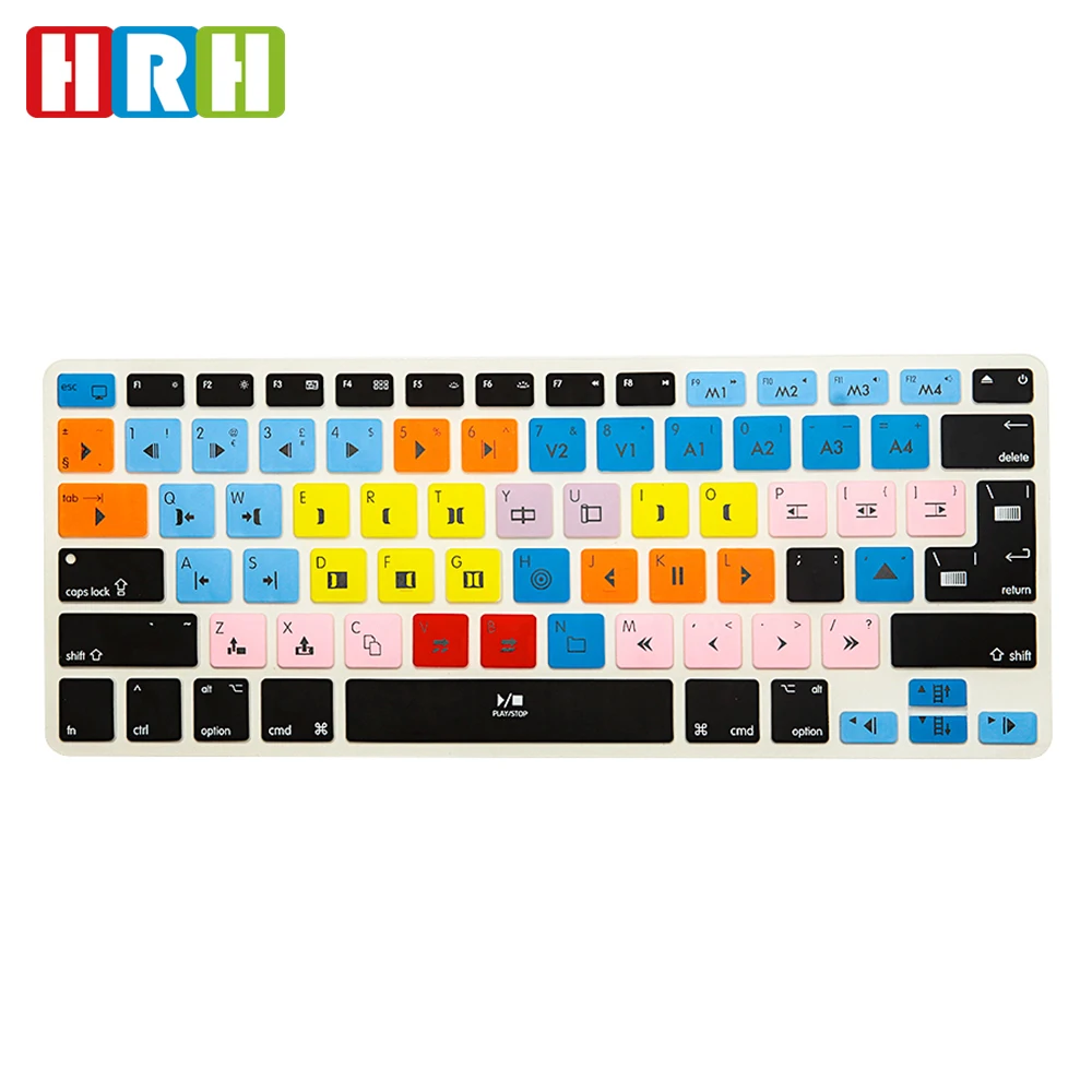 HRH Avid Media Composer Shortcut Hotkey Silicone Keyboard Skin Cover Protector For Macbook Pro Air Retina 13" 15" 17" Both US/EU
HRH Avid Media Composer Shortcut Hotkey Silicone Keyboard Skin Cover Protector For Macbook Pro Air Retina 13" 15" 17" Both US/EU