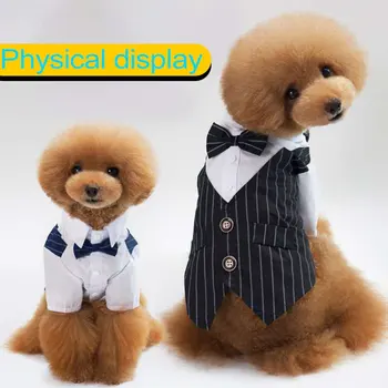 Gentleman Dog Clothes Wedding Suit Formal Shirt For Small Dogs Pet Outfit Dog Spring Cotton Shirt Pet Costume
Gentleman Dog Clothes Wedding Suit Formal Shirt For Small Dogs Pet Outfit Dog Spring Cotton Shirt Pet Costume