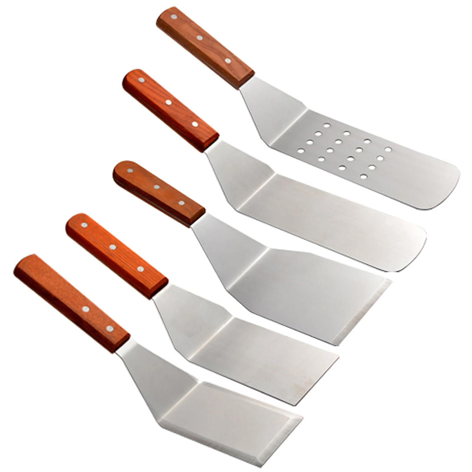 Frying Spatula Scraper Wooden Pizza Paddle Pastry Tools Stainless Steel Kitchen Baking Tool | Дом и сад