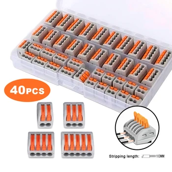 40PCS mini quick Wire connector Compact pieces connector universal compact terminal block plug-in PC-212 213 214 215
40PCS mini quick Wire connector Compact pieces connector universal compact terminal block plug-in PC-212 213 214 215