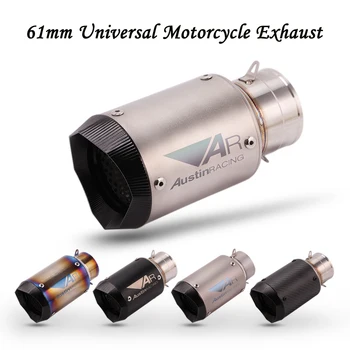60mm Universal Motorcycle Exhaust Muffler Titanium alloy AR Austin Racing Exhaust Escape moto Tail Tube For S1000RR R6 959 Z900
60mm Universal Motorcycle Exhaust Muffler Titanium alloy AR Austin Racing Exhaust Escape moto Tail Tube For S1000RR R6 959 Z900