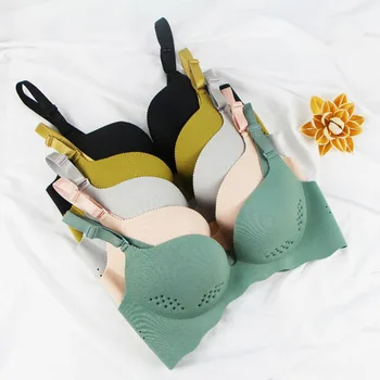 Summer Spring Solid Color Women Bra Sweet Plain Simple One-piece Breathable Holes Cup Single Bra Non-Convertible Strap Bra
Summer Spring Solid Color Women Bra Sweet Plain Simple One-piece Breathable Holes Cup Single Bra Non-Convertible Strap Bra
