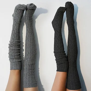 Women Winter Sexy Knitted Long Stockings Women Solid Color Sexy Long Boot Over Knee Thigh High Girls Winter Warm Stockings
Women Winter Sexy Knitted Long Stockings Women Solid Color Sexy Long Boot Over Knee Thigh High Girls Winter Warm Stockings