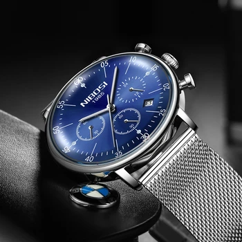 NIBOSI Mens Watches Quartz Watch Unisex Ultra Thin Wristwatch Fashion Luxury Waterproof Chronograph Date Display Mesh Belt Clock
NIBOSI Mens Watches Quartz Watch Unisex Ultra Thin Wristwatch Fashion Luxury Waterproof Chronograph Date Display Mesh Belt Clock