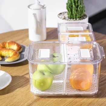 Plastic Double Sealed Drain Storage Box Refrigerator Fruit Vegetable Drain Storage Containers with Lid Kitchen Fridge Organizer.
Plastic Double Sealed Drain Storage Box Refrigerator Fruit Vegetable Drain Storage Containers with Lid Kitchen Fridge Organizer.