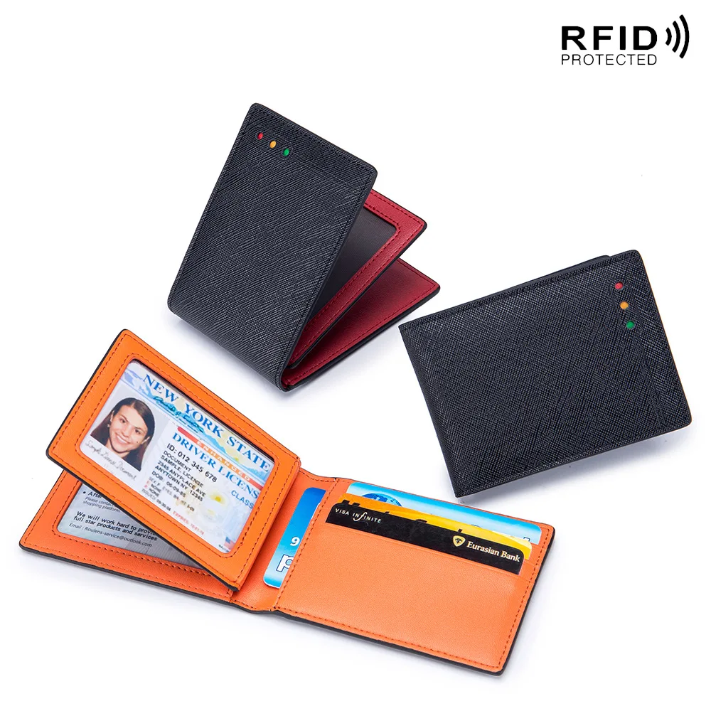 Personality High Quality Split Leather Second Layer Cow Skin Contrast Color ID Transparent License Slot Slim RFID Card Holder
Personality High Quality Split Leather Second Layer Cow Skin Contrast Color ID Transparent License Slot Slim RFID Card Holder