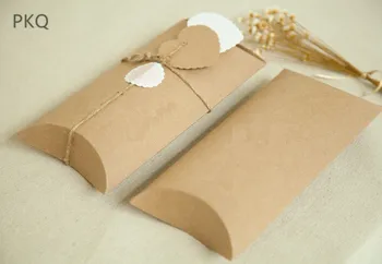 50pcs Brown Paper Gift Box Packaging Box Cute Pillow Shape Candy Box Bag Wedding Party Favor Kraft Paper Cookie Boxes
50pcs Brown Paper Gift Box Packaging Box Cute Pillow Shape Candy Box Bag Wedding Party Favor Kraft Paper Cookie Boxes