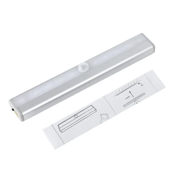 LED Cabinet Light Motion Detector Sensor Closet Night Light Lamp 6/10 LEDs Induction Wardrobe Step Lights Bar Lighting 
LED Cabinet Light Motion Detector Sensor Closet Night Light Lamp 6/10 LEDs Induction Wardrobe Step Lights Bar Lighting