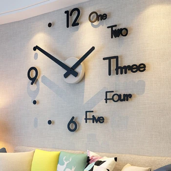 DIY Large Wall Clock 3D Wall Sticker Modern Design Decorative for Home Decoration I88
DIY Large Wall Clock 3D Wall Sticker Modern Design Decorative for Home Decoration I88