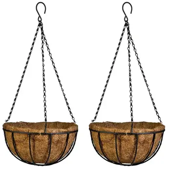Hanging Basket for Plants Garden Flower Planter with Chain Plant Pot Home Balcony Decoration 2 pcs-8 inch
Hanging Basket for Plants Garden Flower Planter with Chain Plant Pot Home Balcony Decoration 2 pcs-8 inch