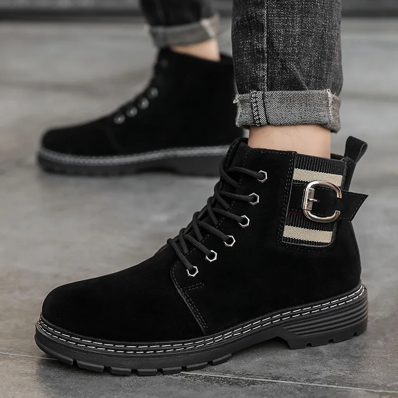 2019 Autumn And Winter New Style Men Hight-top Martin Boots Outdoor Workwear Men's Boot Versatile Casual MEN'S Short Boots
2019 Autumn And Winter New Style Men Hight-top Martin Boots Outdoor Workwear Men's Boot Versatile Casual MEN'S Short Boots