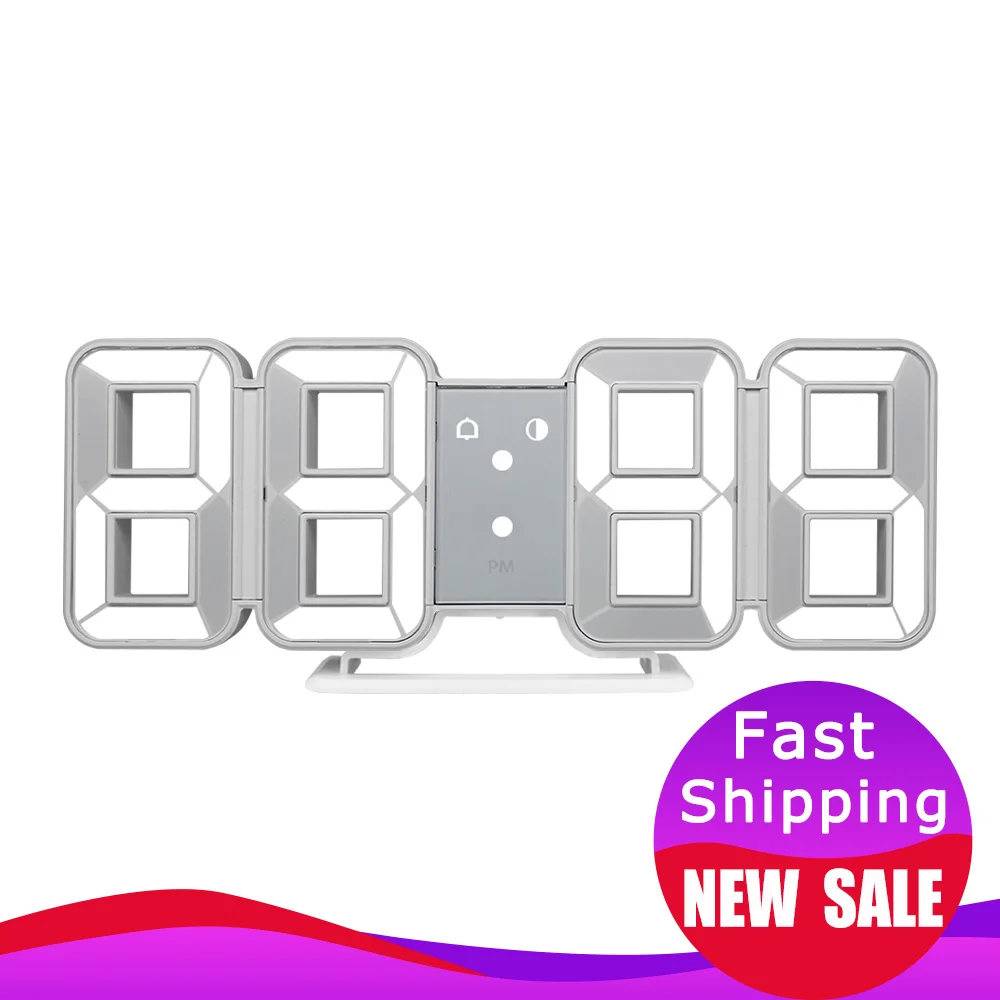 Digital Wall Clock Large Time 3D LED Alarm Date Temperature Nightlight Table Desk Watch Home Decorate Hang Electronic Clocks
Digital Wall Clock Large Time 3D LED Alarm Date Temperature Nightlight Table Desk Watch Home Decorate Hang Electronic Clocks