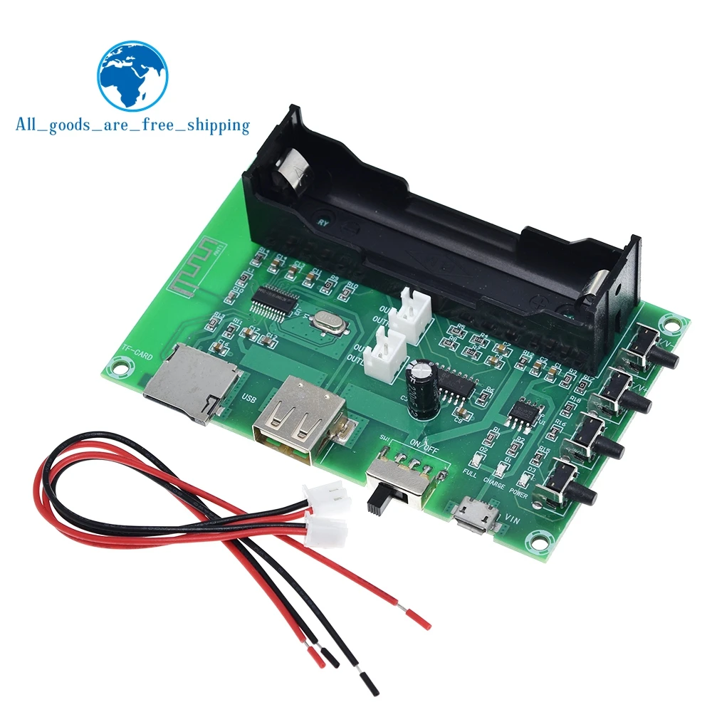 PAM8403 Bluetooth Amplifier audio Board 5W*2 Lithium Battery Singing Machine USB TF-Card Dual Channel Mini Speaker DIY
PAM8403 Bluetooth Amplifier audio Board 5W*2 Lithium Battery Singing Machine USB TF-Card Dual Channel Mini Speaker DIY