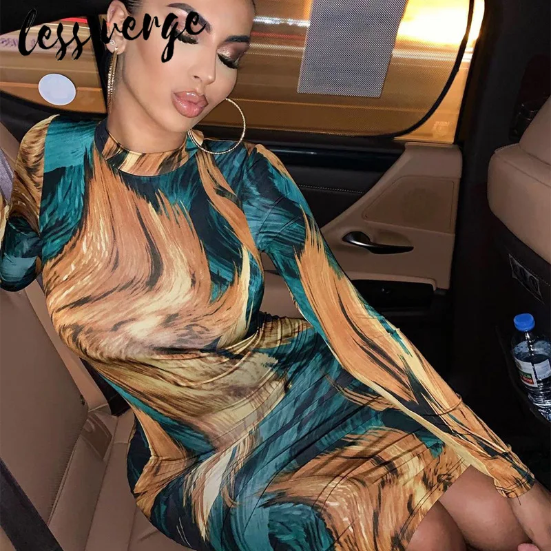 lessverge O neck long sleeve print midi dress Office lady elegant women bodycon dress Autunm winter vintage runway sexy dress
lessverge O neck long sleeve print midi dress Office lady elegant women bodycon dress Autunm winter vintage runway sexy dress