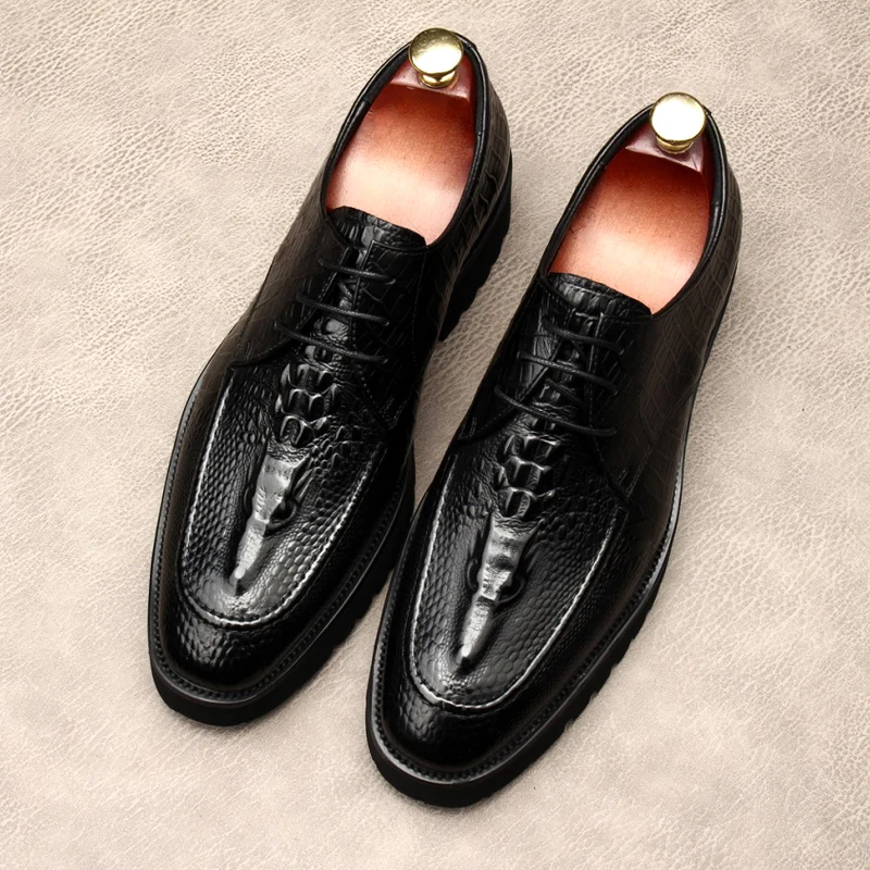 Large Size EUR45 Crocodile Grain Black Mens Business Dress Shoes Genuine Leather Prom Shoes Male Social Shoes
Large Size EUR45 Crocodile Grain Black Mens Business Dress Shoes Genuine Leather Prom Shoes Male Social Shoes