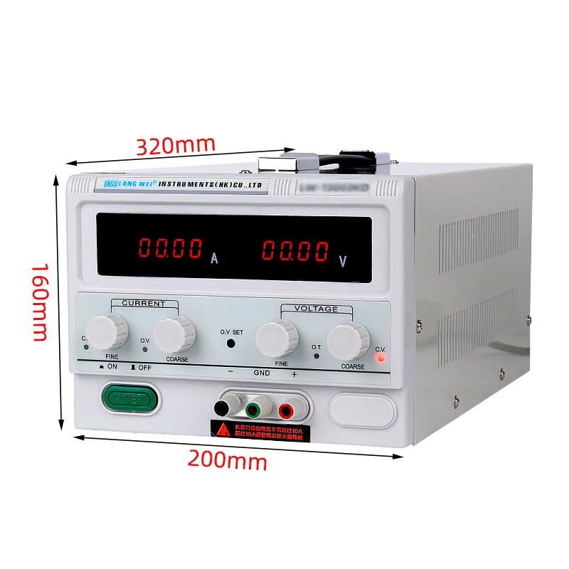 100V 5A High-power DC Stabilized Power Supply Electrical Laboratory Maintenance Voltage And Current Double LED Display LW-1005KD
100V 5A High-power DC Stabilized Power Supply Electrical Laboratory Maintenance Voltage And Current Double LED Display LW-1005KD