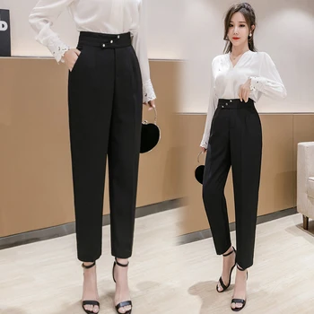 HAYBLST Brand Suit Pants For Womens 2020 Summer Cargo Trousers Plus Size Clothes Black High Waist Korean Style Straight Clothing
HAYBLST Brand Suit Pants For Womens 2020 Summer Cargo Trousers Plus Size Clothes Black High Waist Korean Style Straight Clothing