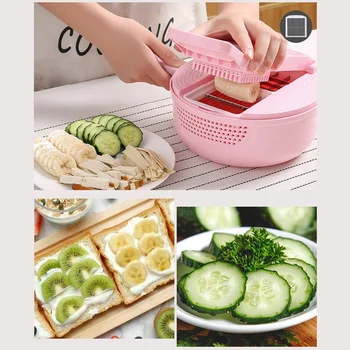 Vegetable Cutter Set Anti Slip Detachable Tool Home Rustproof Press Type Multifunction Drain Basket Fast Non Toxic Round Shape
Vegetable Cutter Set Anti Slip Detachable Tool Home Rustproof Press Type Multifunction Drain Basket Fast Non Toxic Round Shape