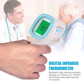 Infrared Thermometer Forehead Baby Portable Non-Contact Child Handheld Body/Object Temperature Measure IR Device
Infrared Thermometer Forehead Baby Portable Non-Contact Child Handheld Body/Object Temperature Measure IR Device