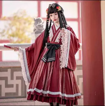 Vintage Gothic V Neck Lolita Dress Japanese Loose Long Sleeve OP Lolita Dress Black Red White Lolita Dress For Women Girl
Vintage Gothic V Neck Lolita Dress Japanese Loose Long Sleeve OP Lolita Dress Black Red White Lolita Dress For Women Girl