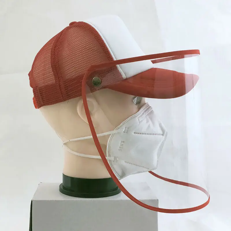 Transparent Anti-Saliva Caps Anti-fog Full Face Shield Protection Cover Baseball Hats
Transparent Anti-Saliva Caps Anti-fog Full Face Shield Protection Cover Baseball Hats