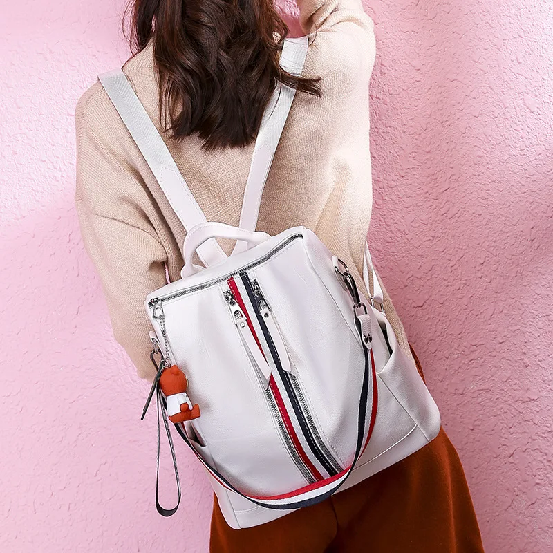 2019 New Style Retro Soft Leather Backpack Women's Casual Versatile Pu Multi-functional Backpack Fashion Large Capacity Travel B
2019 New Style Retro Soft Leather Backpack Women's Casual Versatile Pu Multi-functional Backpack Fashion Large Capacity Travel B
