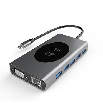 Multifunctional 13 in 1 10W Docking Station USB Type C Hub Adapter for Laptop 120x63x19MM UY8
Multifunctional 13 in 1 10W Docking Station USB Type C Hub Adapter for Laptop 120x63x19MM UY8