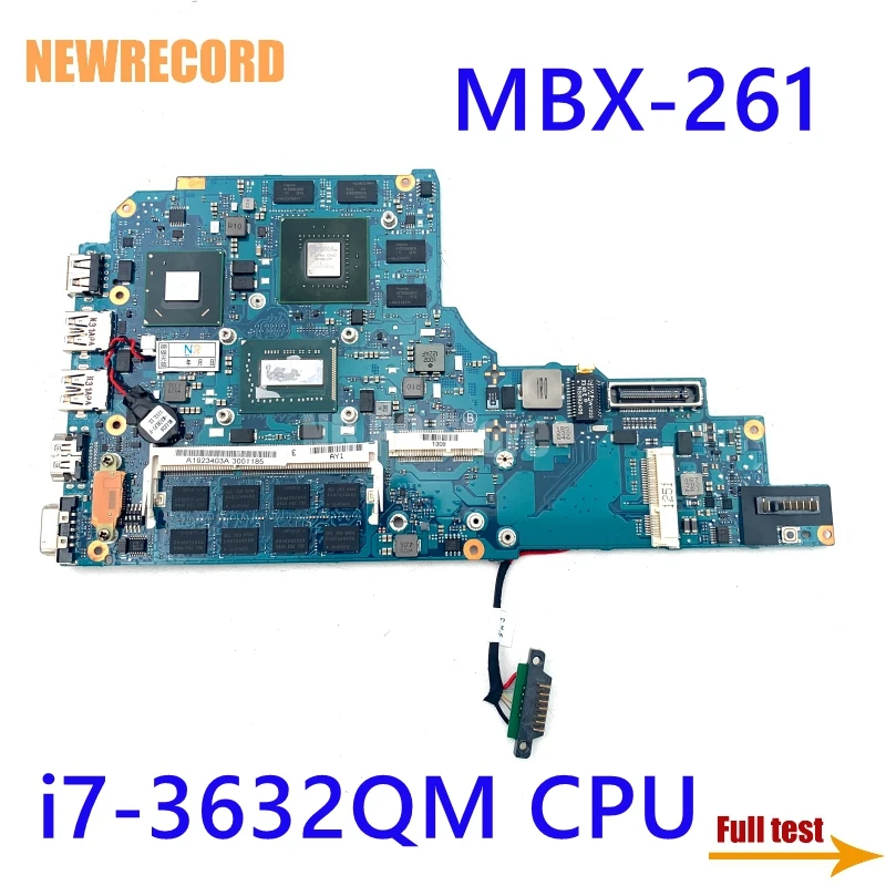 NEWRECORD A1923403A для Sony Vaio SVS1512DCXB MBX-261 Материнская плата ноутбука 1P-0128702-A011 w/ i7-3632QM