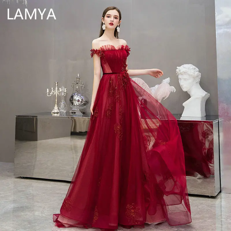 LAMYA Boat Neck Appliques Evening Dress Banquet Elegant Beads Party Prom Gown Customized Robe De Soiree
LAMYA Boat Neck Appliques Evening Dress Banquet Elegant Beads Party Prom Gown Customized Robe De Soiree
