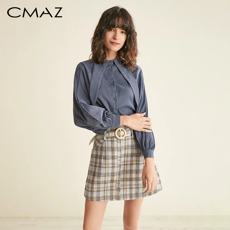 CMAZ Female Vintage Blouse 2019 Autumn Fashion Bow Lantern Sleeve Single-breasted Office Lady Elegant Shirt Women Tops MX18D4598 
CMAZ Female Vintage Blouse 2019 Autumn Fashion Bow Lantern Sleeve Single-breasted Office Lady Elegant Shirt Women Tops MX18D4598