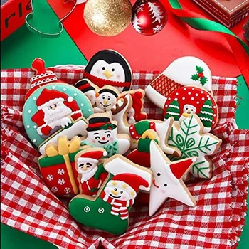 8Pcs/Set Stainless Steel 3D Christmas Cookie Cutters Cake Cookie Mold Fondant Cutter DIY Baking Tools
8Pcs/Set Stainless Steel 3D Christmas Cookie Cutters Cake Cookie Mold Fondant Cutter DIY Baking Tools