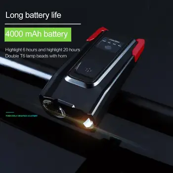 4000mAh Induction Bicycle Front Light USB Rechargeable Smart Headlight With Horn 800 Lumens LED Light For Bike Cycling Lamp
4000mAh Induction Bicycle Front Light USB Rechargeable Smart Headlight With Horn 800 Lumens LED Light For Bike Cycling Lamp