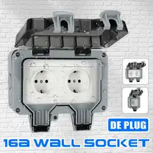 IP66 Weatherproof Waterproof Outdoor Wall Power Socket 16A Double EU Standard Electrical Outlet For Garden Workshop Use
IP66 Weatherproof Waterproof Outdoor Wall Power Socket 16A Double EU Standard Electrical Outlet For Garden Workshop Use