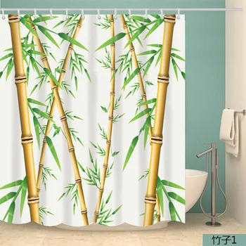 Shower Curtain Bamboo Patterned Polyester Fabric Shower Curtain Household Bathroom Christmas Bathroom Curtain 
Shower Curtain Bamboo Patterned Polyester Fabric Shower Curtain Household Bathroom Christmas Bathroom Curtain