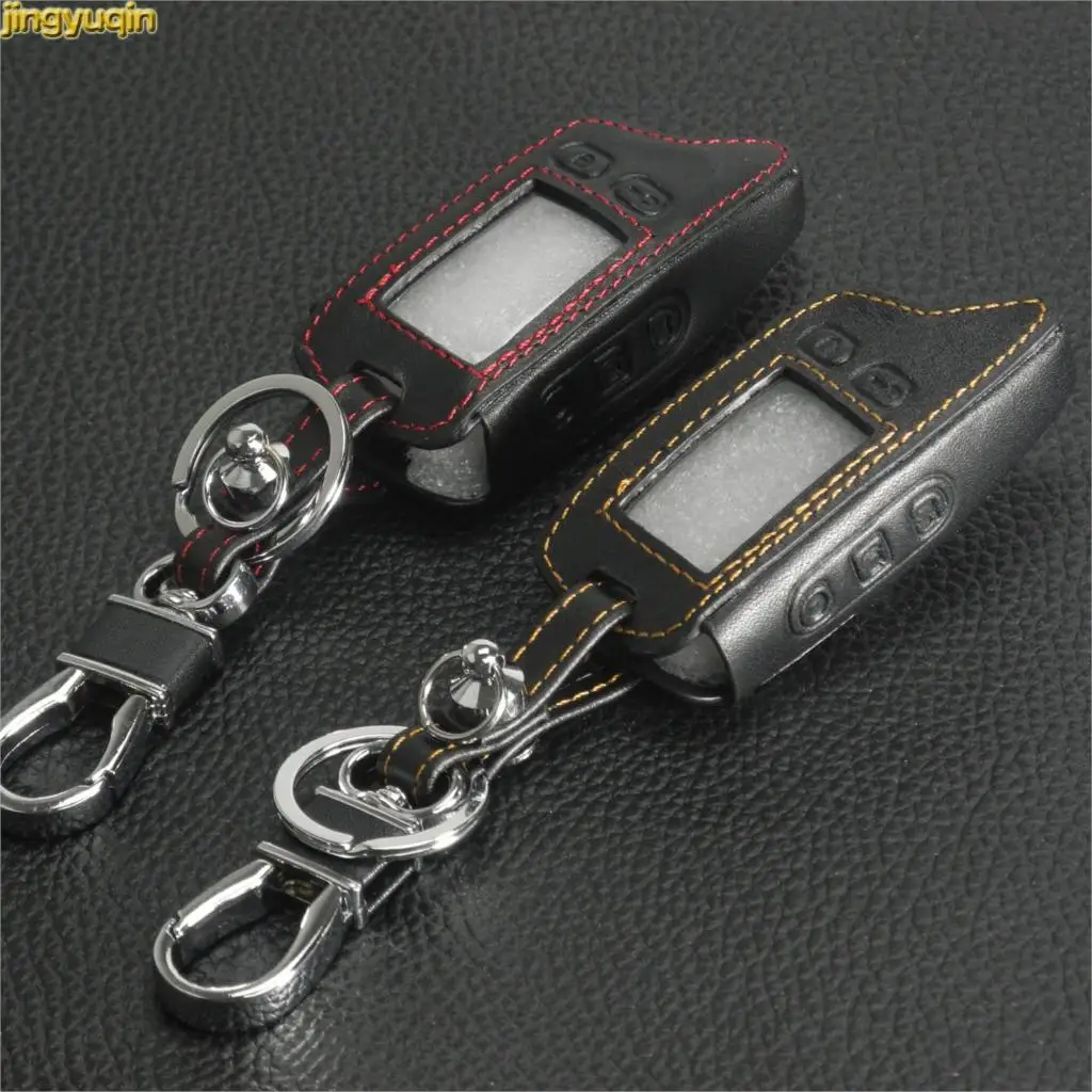 Кожаный чехол для ключей jingyuqin Tomahawk TW9010 двусторонняя сигнализация ЖК дисплей