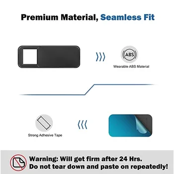 Webcam Cover Slide Camera Privacy Cover for Laptop Tablet MacBook Pro, Mac Mini, Computer, Smartphone
Webcam Cover Slide Camera Privacy Cover for Laptop Tablet MacBook Pro, Mac Mini, Computer, Smartphone