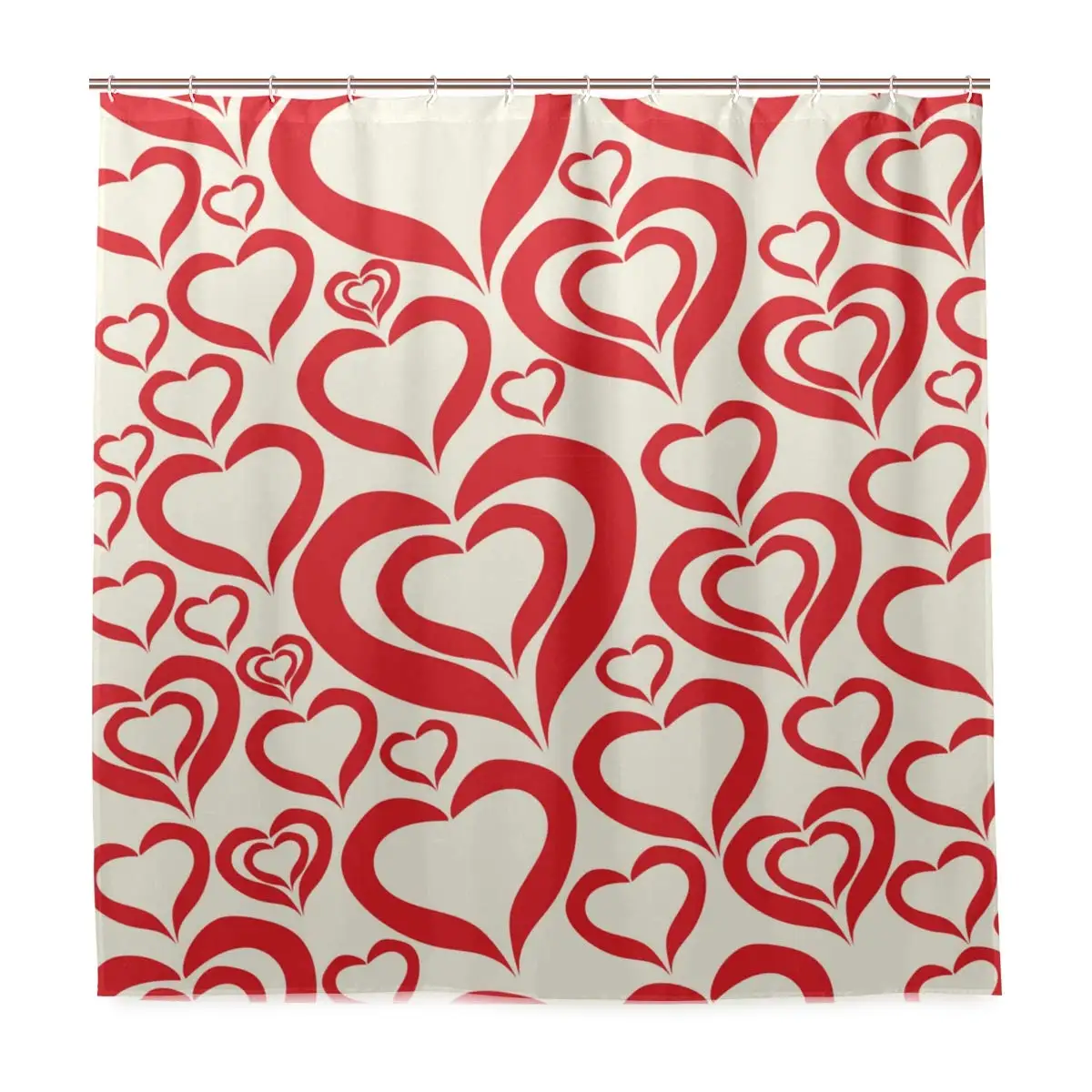 Decoration Shower Curtain Shower Seamless Love Pattern Bath Curtains Waterproof Fabric Bathroom Decor Set with Hooks
Decoration Shower Curtain Shower Seamless Love Pattern Bath Curtains Waterproof Fabric Bathroom Decor Set with Hooks
