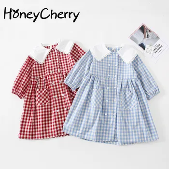 2020 Autumn kids dresses for girls New Graceful Ladies Lapel Plaid Dress Korean Girl's Long-Sleeved Princess Dress
2020 Autumn kids dresses for girls New Graceful Ladies Lapel Plaid Dress Korean Girl's Long-Sleeved Princess Dress