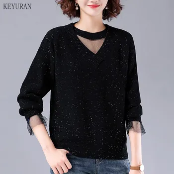 Plus Size Pollover Sweater Women 2020 Spring Autumn Fashion Korean Shining Long Sleeve Knitwear Oversize Basic Knitted Tops Tees
Plus Size Pollover Sweater Women 2020 Spring Autumn Fashion Korean Shining Long Sleeve Knitwear Oversize Basic Knitted Tops Tees