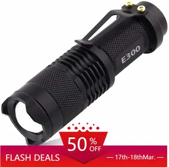 Bright Mini LED Tactical Flashlight - Light Modes, 300 Lumen Max Output, Adjustable Zoom Focus - Water Resistant For Outdoors Wi
Bright Mini LED Tactical Flashlight - Light Modes, 300 Lumen Max Output, Adjustable Zoom Focus - Water Resistant For Outdoors Wi