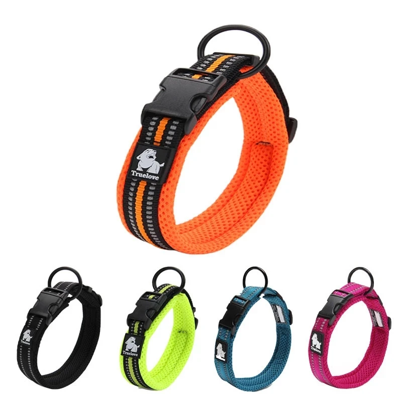 Adjustable Mesh Breathable Pet Dog Collar 3M Reflective Nylon Dogs Collar Padded for Small Medium Large Dog Training Accessories
Adjustable Mesh Breathable Pet Dog Collar 3M Reflective Nylon Dogs Collar Padded for Small Medium Large Dog Training Accessories