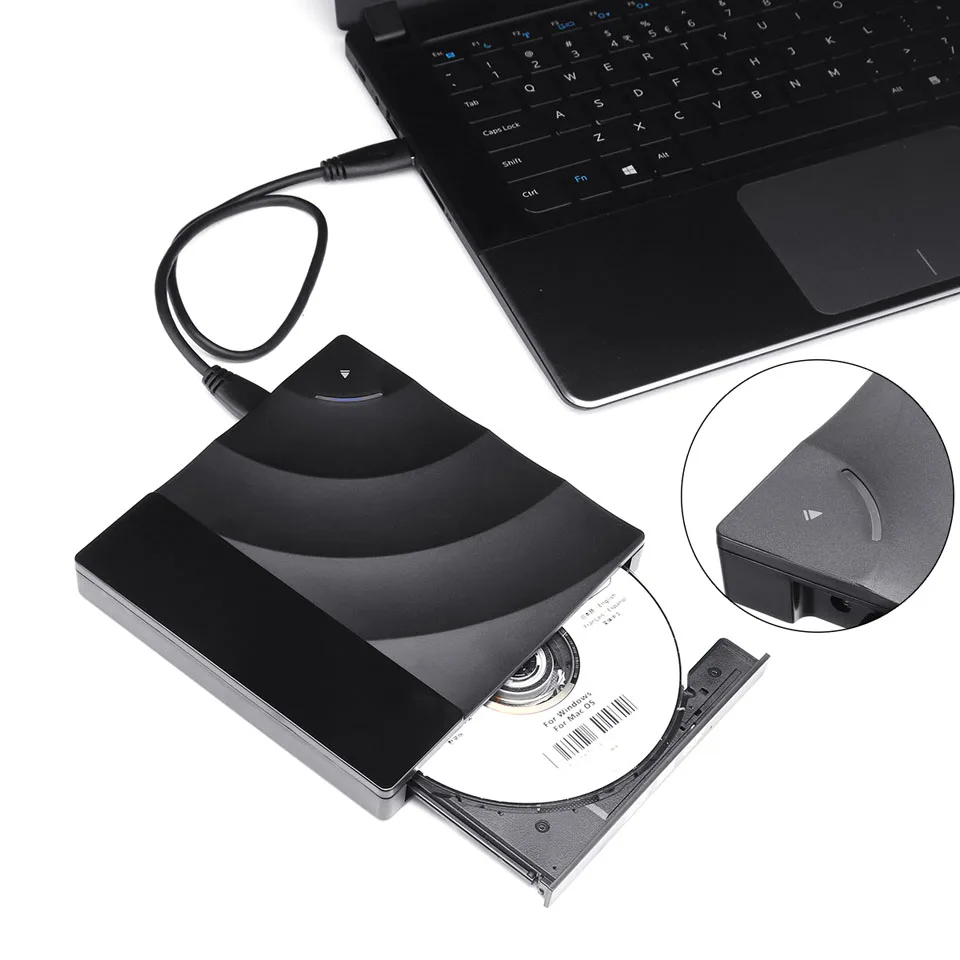 USB Optical Drive External USB 3.0 CD/DVD-ROM Combo RW ROM Burner for Dell Lenovo-Laptop for Mac OS/Windows7/10 USB DVD Drive
USB Optical Drive External USB 3.0 CD/DVD-ROM Combo RW ROM Burner for Dell Lenovo-Laptop for Mac OS/Windows7/10 USB DVD Drive