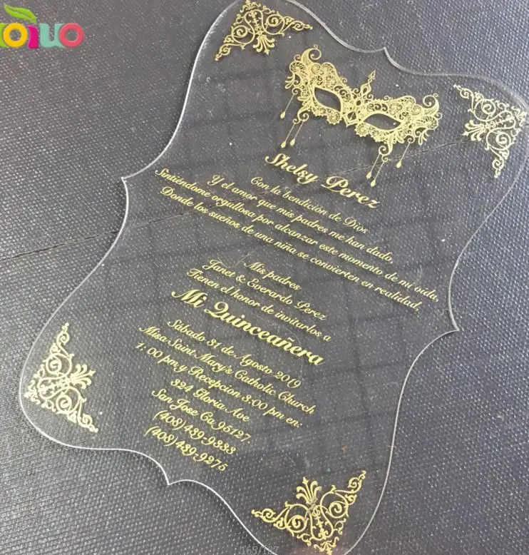 5pcs newest wedding souvenir invitation card engagement card