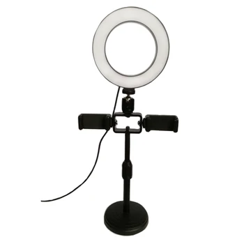 Mobile Phone Live Fill Light with Dual Mobile Phone Bracket Desktop Small Multi-Function Large Aperture Lights
Mobile Phone Live Fill Light with Dual Mobile Phone Bracket Desktop Small Multi-Function Large Aperture Lights
