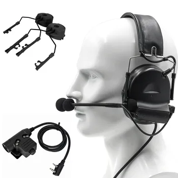 Tactical COMTAC II hearing protection noise reduction hunting shooting headset and tactical U94 PTT and ARC helmet track adapter
Tactical COMTAC II hearing protection noise reduction hunting shooting headset and tactical U94 PTT and ARC helmet track adapter