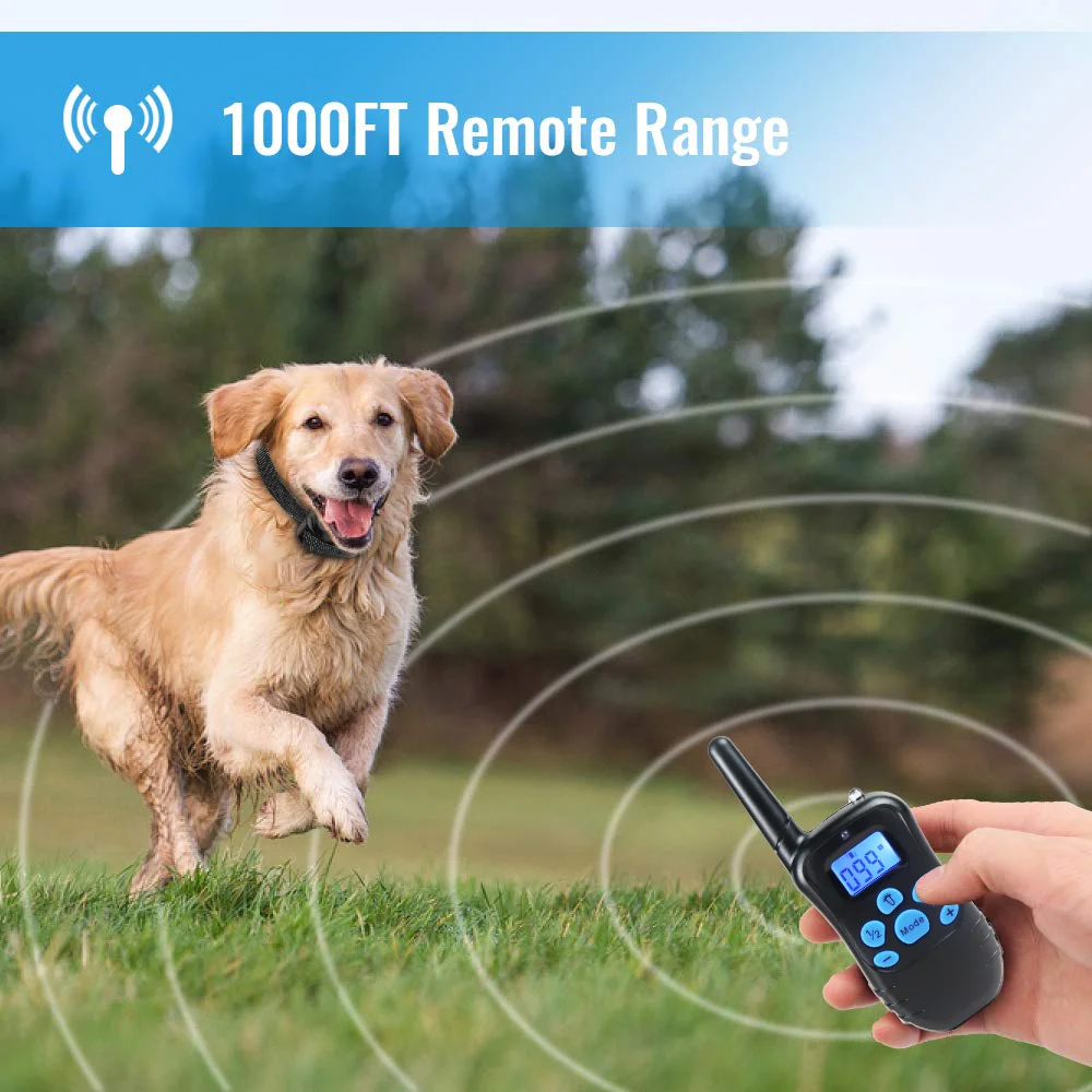 Top Rechargeable Waterproof Remote Control Dog Training Collar Dog Electric Shock Collar With LCD Display vibration sound
Top Rechargeable Waterproof Remote Control Dog Training Collar Dog Electric Shock Collar With LCD Display vibration sound