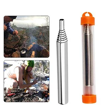 Pocket Fire Bellows Blowing Fire Tube Retractable Collapsible Fire Tool Stainless Steel Blowpipe Camping Fire Tool
Pocket Fire Bellows Blowing Fire Tube Retractable Collapsible Fire Tool Stainless Steel Blowpipe Camping Fire Tool