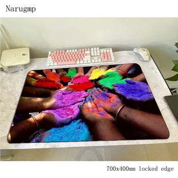 Holi Colors mouse pad 700x400x3mm gaming mousepad anime Kawaii office notbook desk mat wrist rest padmouse games pc gamer mats
Holi Colors mouse pad 700x400x3mm gaming mousepad anime Kawaii office notbook desk mat wrist rest padmouse games pc gamer mats