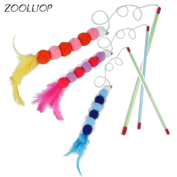 Cat Interactive Toy Stick Feather Wand With Small Bell Mouse Cage Toys Plastic Artificial Colorful Cat Teaser Toy Pet Supplies
Cat Interactive Toy Stick Feather Wand With Small Bell Mouse Cage Toys Plastic Artificial Colorful Cat Teaser Toy Pet Supplies