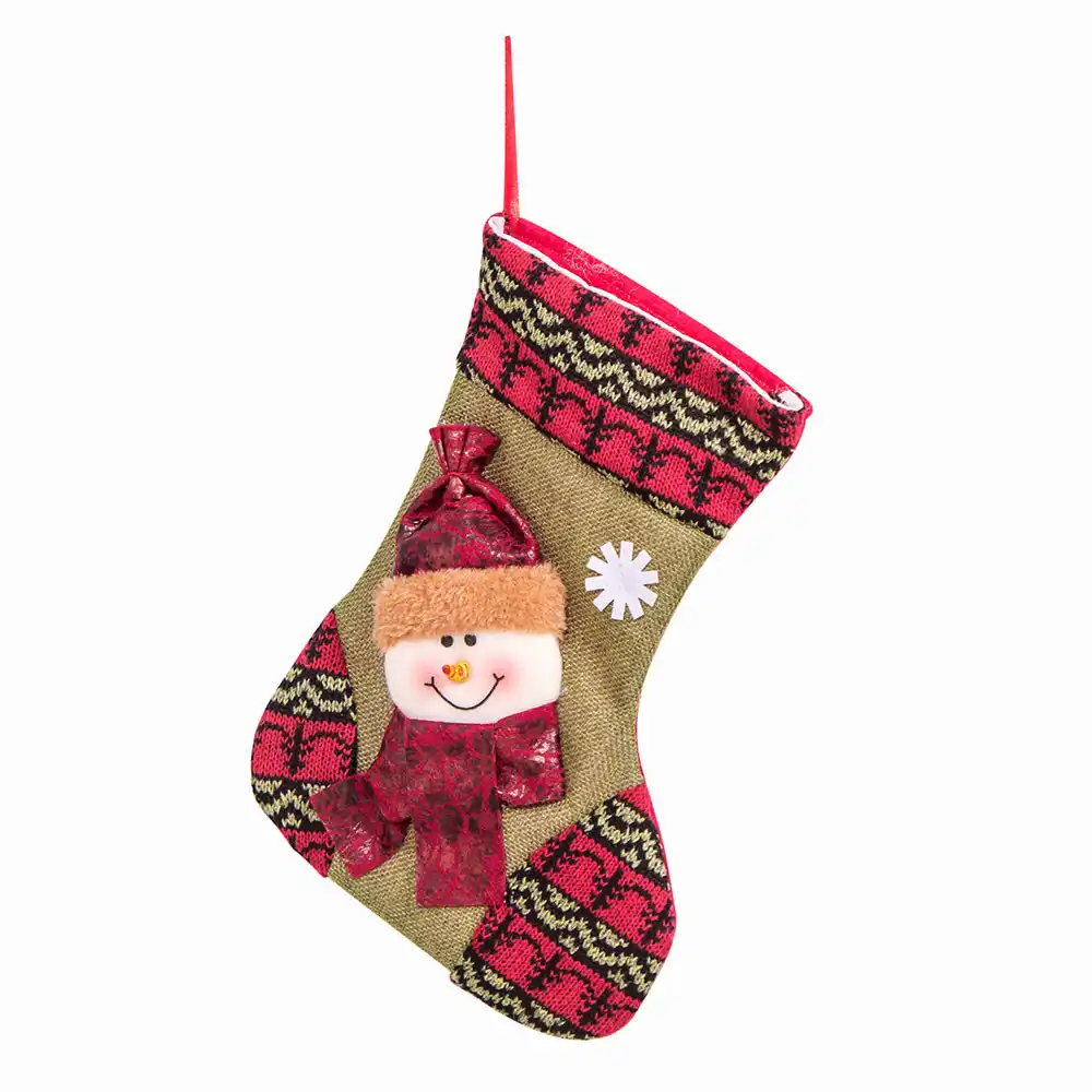 christmas plush tree hanging gift candy small socks decoration